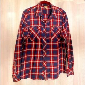 Women’s XL Duluth Trading Co plaid flannel shirt